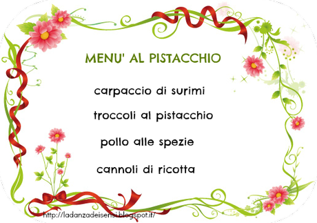 MENU' AL PISTACCHIO