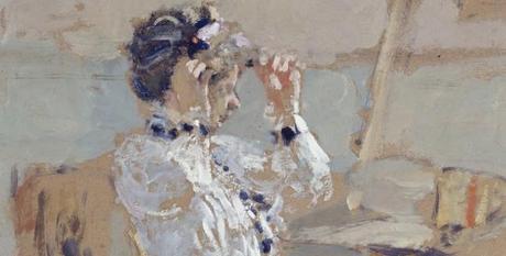Edouard Vuillard’s “Young Woman Trying _n a Hat,” c. 1900, is _ne of 55 works _n view in the Fralin’s French drawings exhibition. Courtesy of Virginia Museum of Fine Arts, Mr. and Mrs. Paul Mellon Collection, 95.24