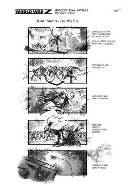 world war z storyboard mosca