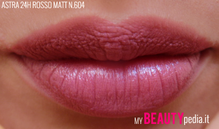 ASTRA, rossetto ROSSO MATT 24h [Review&Swathes;]