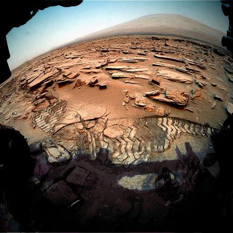 Curiosity sol 313 314 315 Front Hazcam left B