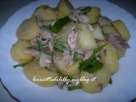 insalata estiva di patate con sgombro e rucola insalata,estiva,patate,sgombro,rucola