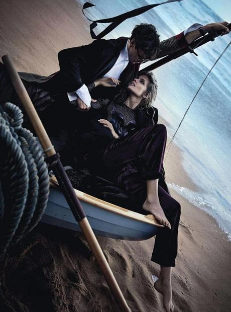 Two If By Sea  Julia Stegner & Eamon Farren By Will Davidson For Vogue Australia  August 2013.4