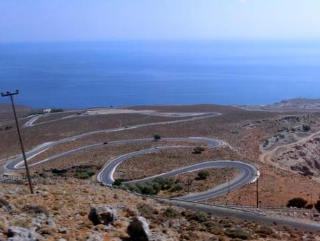 La strada per Sfakia Strada - Sfakia (Creta), Grecia