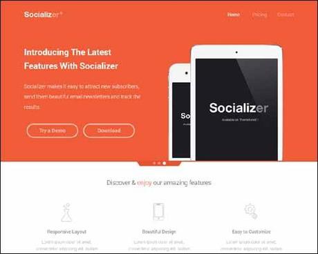 Landing Page realizzate con  bootstrap framework