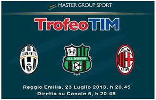 Il Trofeo Tim si gioca stasera su Canale 5 (e Canale 5 HD): un primo assaggio di calcio vero con in campo Sassuolo, Juventus e Milan