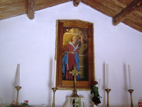 Statua di Santa Cristina nella chiesetta omonima