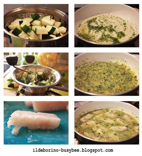 Sorellanza - Filetti di Pesce con Salsa di Zucchini or Fish Fillet with Courgette Sauce