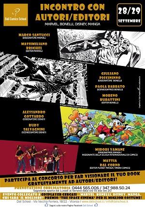 Dalì Comics School invita allevento: Incontro con Autori/Editori Marvel, Bonelli, Disney, Manga Dalì Comics School invita allevento: Incontro con Autori/Editori Marvel, Bonelli, Disney, Manga