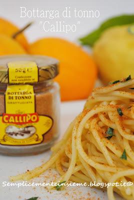 Spaghetti alla bottarga di tonno profumati agli agrumi