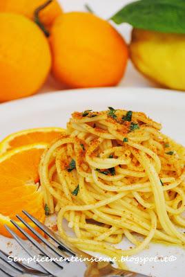 Spaghetti alla bottarga di tonno profumati agli agrumi