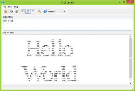 Ascii Design on Windows 8