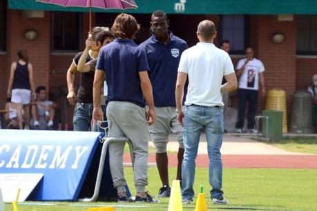 Mario Balotelli e Andrea Pirlo testimonial della campagna Mediaset Premium