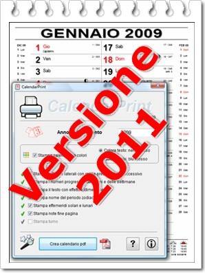 Stampare calendari 2011 con CalendarPrint 1.2 calendarprint 2011