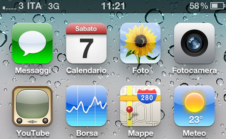 a Visualizzare percentuale batteria su iPhone 4