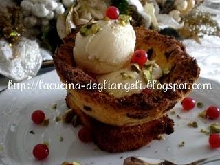 Gelato al cardamomo in coppetta di panettone