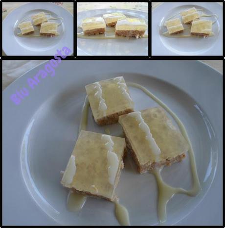 Delizie al limone e latte condensato su pasta di biscotti