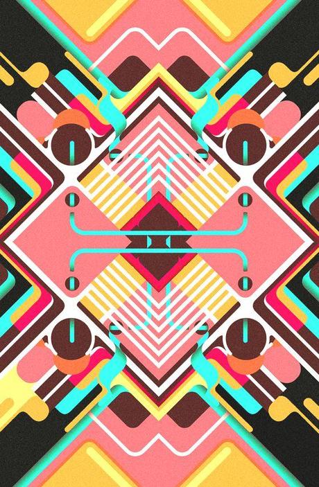 PATTERNS GEOMETRICI PSICHEDELICI NEGLI ARTWORKS DI DANNY IVAN