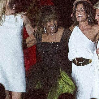 il matrimonio di tina turner con l'abito da sposa disegnato da Armani 