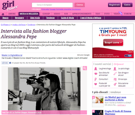La mia intervista alla blogger Alessandra Pepe Schermata 07-2456504 alle 17.36.23