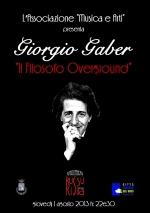 Russurisira, stasera  “Il Filosofo Overground” omaggio a Giorgio Gaber