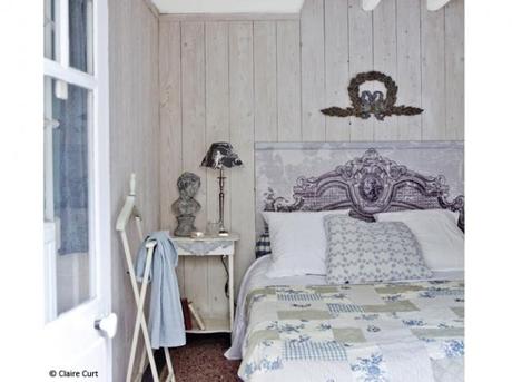 Chambre lambris tete de lit toile Chambre lambris tete de lit toile