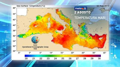 Un Mar Mediterraneo sempre più caldo