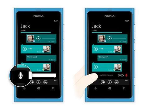 WhatsApp Nokia Lumia WP aggiunge i messaggi vocali