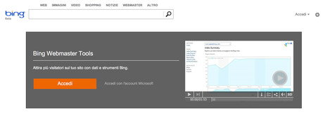 strumento webmaster bing