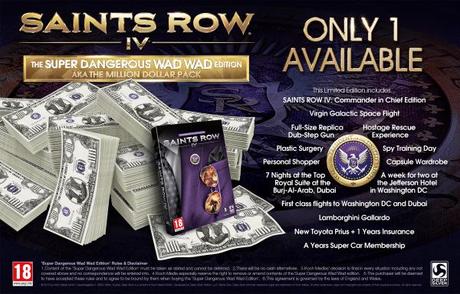 Saints Row IV, annunciata l’edizione da un milione di dollari saints row IV edizione un milione di dollari