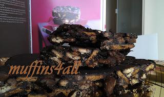 Chocolate and chestnut biscuit bars