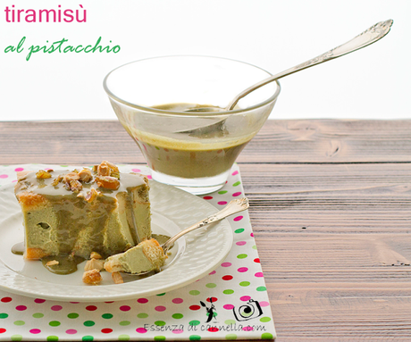 Tiramisù al pistacchio...senza uova.