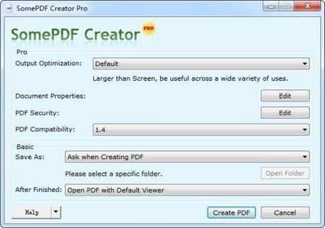 SomePDF Creator - converti qualsiasi documento in un file PDF