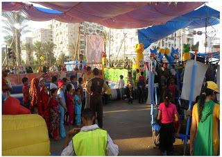 Visita al sit in di Rabaa el Adaweya