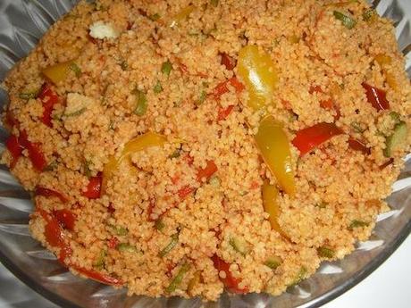 Cous cous al pomodoro e verdure grigliate cous-cous