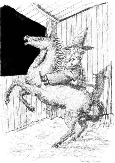 Lu Laurieddhu il folletto salentino in un disegno di Daniele Bianco