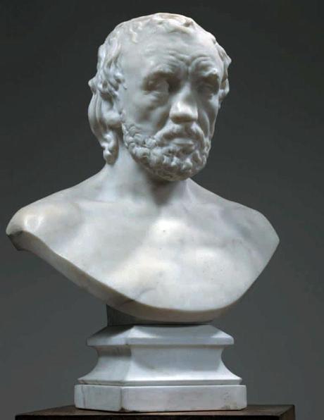 Rodin Milano Palazzo Reale - AUGUSTE RODIN, L’uomo dal naso rotto («L’Homme au nez cassé»), 1874-1875 Marmo, 44,8 x 41,5 x 23,9 cm