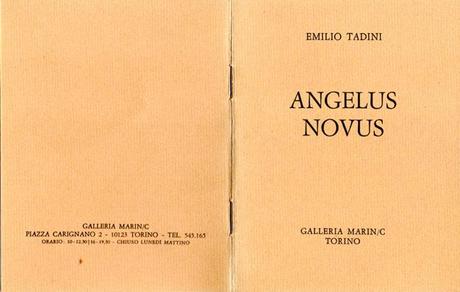 Spazio Tadini archivio mostre - Tadini Angelus Novus, aprile 1979