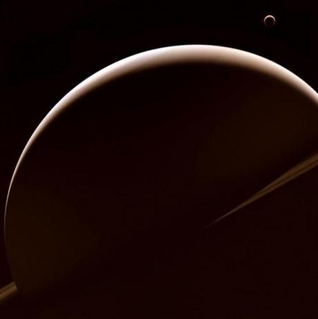 Saturn and Titan - W00083747-48-39