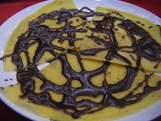 Crepes con nutella Crepes con nutella