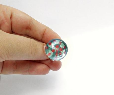 DIY da 1 Euro - Foto tutorial Anello di vetro DIY Anello Vetro