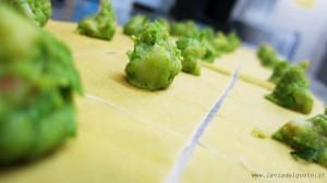 Tortelli ripieni di piselli, mazzancolle & menta