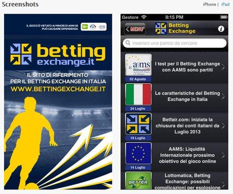 Betting Exchange app