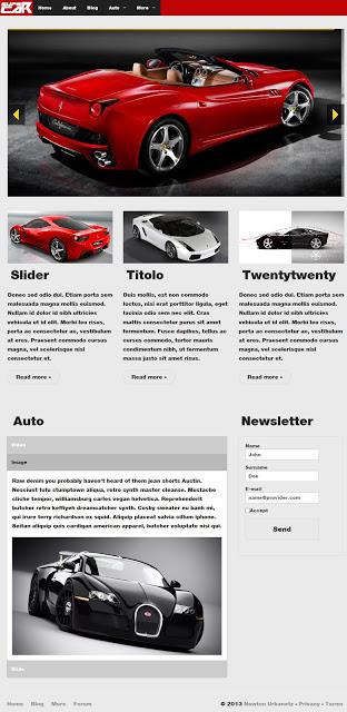 Template HTML5 Responsive - Super Car - Foundation