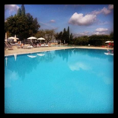 La piscina del Resort Castelfalfi