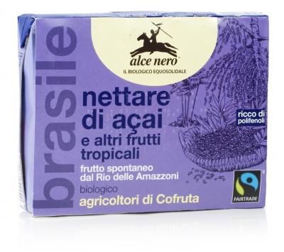 Nettare dell'Acai, frutto spontaneo del rio delle amazzoni commercializzato da Alce Nero.