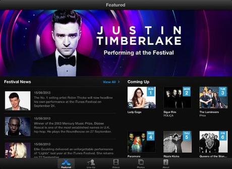iTunes Festival London 2013 l’app ufficiale sull’AppStore