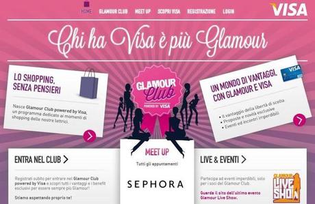 Glamour Club Powered by Visa: chi ha VISA è più glamour. L’appuntamento è con Sephora! glamour-visa-sephora