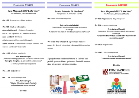 “Sulle orme di Maria Montessori”, convegno a Civitanova Marche (Mc)