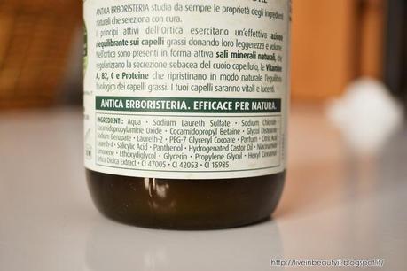 Antica Erboristeria, Shampoo Seboregolatore all'Ortica - Review and swatches